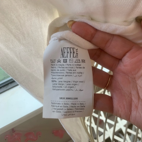 Moschino white print pearl buttons cardigan - Picture 5 of 6